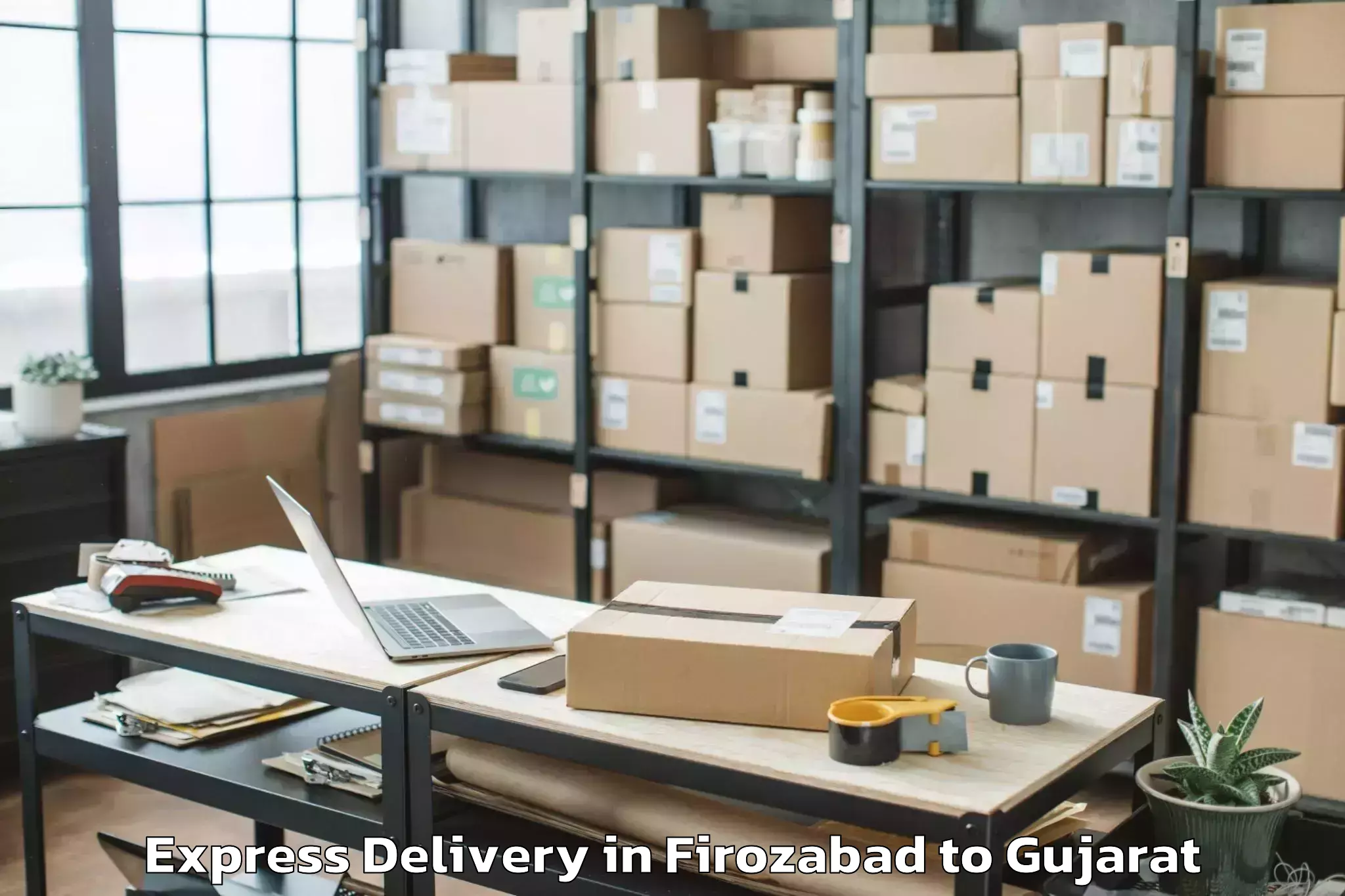 Book Your Firozabad to Veraval Express Delivery Today